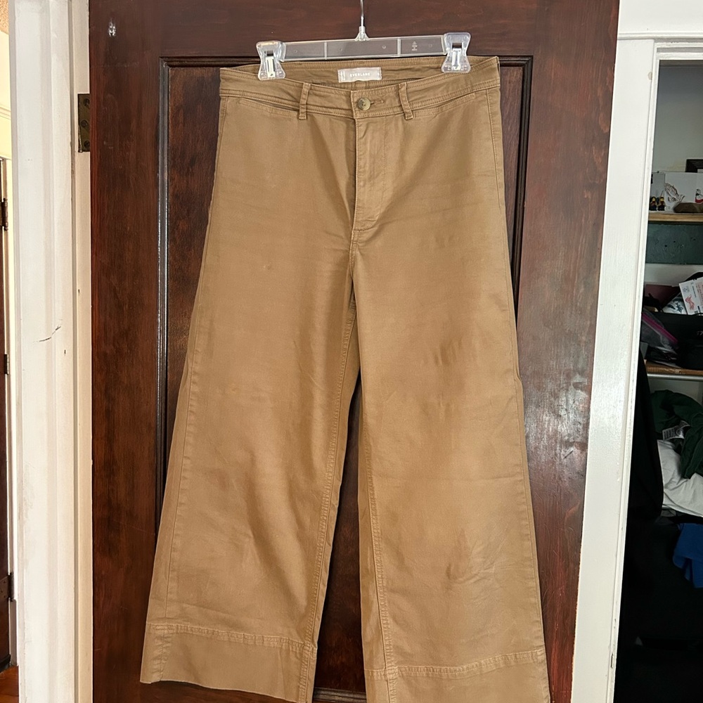Everlane wide leg cropped pants